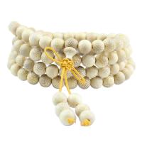Stripe Bamboo Βουδιστής χάντρες βραχιόλι, κοσμήματα μόδας & πολυστρωματικές & για άνδρες και γυναίκες, 8mm, Περίπου 108PCs/Strand, Sold Με Strand