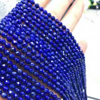 Lapis Lazuli Koralik, obyty, DIY & fasetowany, niebieski, sprzedawane na około 38 cm Strand