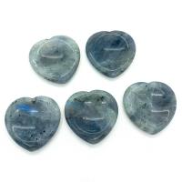 Labradorite Thumb Worry Stone Heart Massage mixed colors Sold By PC