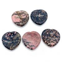 Rhodochrosite Thumb Worry Stone Heart Massage mixed colors Sold By PC