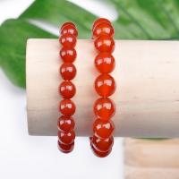 Red Agate Bracelets fashion jewelry & Unisex & anti-fatigue 8mm 10mm Sold Per Approx 7.48 Inch Strand