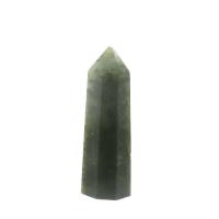 Quartz Point Decoration, Conical, polished, green, 50-90mm, Sold By PC