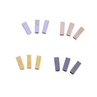 Brass Tube Beads Rectangle plated DIY mixed colors nickel lead & cadmium free Sold By PC