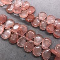 Cherry Quartz Beads Teardrop polished DIY cherry quartz Approx Sold Per Approx 17 cm Strand