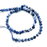 Sodalit perle, Krug, možete DIY & faceted, plav, 6mm, Prodano Per Približno 14.96 inčni Strand