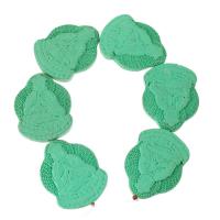 grânulos, miçangas, Buda, esculpida, verde claro, 63x49x9mm, 6PCs/Strand, vendido para Aprox 15.5 inchaltura Strand