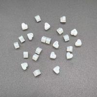 Plastic Oor Nut Component, wit, 5.81x3.55mm, Verkocht door PC