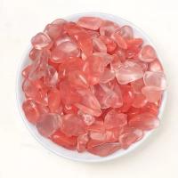 Chips de pierres précieuses, Cristal naturel, poli, rouge, Vendu par sac