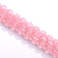 Naturlige rosenkvarts perler, Rose Quartz, poleret, du kan DIY, lyserød, Solgt Per Ca. 38 cm Strand