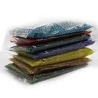 Διαφανείς γυάλινες χάντρες Seed, Χάντρες από γυαλί Seed, DIY, περισσότερα χρώματα για την επιλογή, 4mm, Sold Με τσάντα