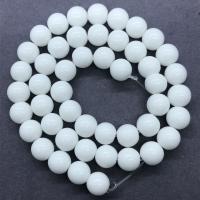 White Porcelain Beads Round DIY  white Sold By Strand