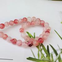 Persian Jade Beads Round DIY red Sold Per Approx 14.96 Inch Strand