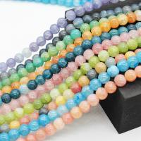 Crackle Glass Beads Round DIY 8mm Sold Per Approx 14.96 Inch Strand