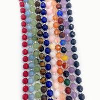 Smíšené Gemstone Korálky, Drahokam, s Seedbead, Lucerna, DIY & různé velikosti pro výběr & tváří, více barev na výběr, Prodáno za Cca 14.96 inch Strand