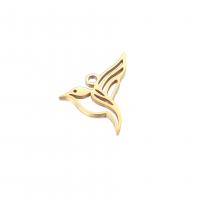 Stainless Steel Animal Pendants 304 Stainless Steel Bird Vacuum Ion Plating fashion jewelry Sold By PC