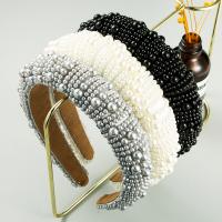 Haarreif, Stoff, mit Schwamm & Kunststoff Perlen, Modeschmuck & für Frau, keine, 30mm, verkauft von PC
