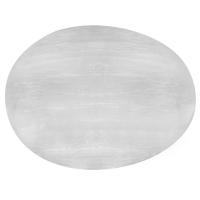 Gypsum Stone Decoration Oval polished white Sold By PC