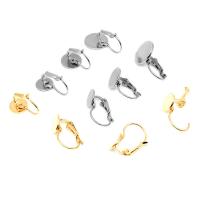 304 Stainless Steel Lever Back Earring Blank Galvanic plating fashion jewelry & polished & DIY & Unisex Sold By Bag