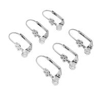 304 Stainless Steel Lever Back Earring Wires polished DIY & Unisex original color Sold By Bag