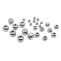 Spojnice od nehrđajućeg čelika perle, 304 nehrđajućeg čelika, Strojno polirano, možete DIY & bez spolne razlike & različite veličine za izbor, izvorna boja, 100računala/Torba, Prodano By Torba
