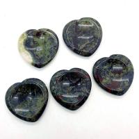 Dragon Blood stone Thumb Worry Stone Heart Massage mixed colors Sold By PC