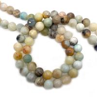 Amazonit Perlen, rund, DIY & verschiedene Größen vorhanden, gemischte Farben, verkauft per ca. 14.96 ZollInch Strang