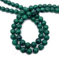 Malahita perle, Malahit, Krug, možete DIY & različite veličine za izbor, zelen, Prodano Per Približno 14.96 inčni Strand