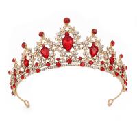 Bridal Tiaras Zinc Alloy Crown plated fashion jewelry & wedding gift & for woman & with rhinestone Approx 1.7mm Sold By PC