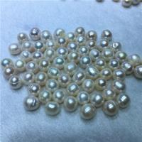 Apvalūs Kultūringas gėlavandenių perlų karoliukai, Gėlo vandens perlų, Pasidaryk pats & ne skylė, baltas, 8-9mm, Pardavė Krepšys