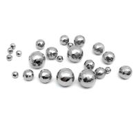 Edelstahl-Beads, 304 Edelstahl, rund, Maschine poliert, DIY & verschiedene Größen vorhanden & Vollton, originale Farbe, 100PCs/Tasche, verkauft von Tasche
