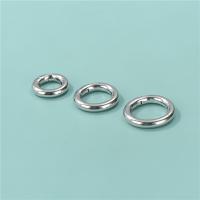 925 Sterling Silver Spring Ring Lukko, 925 Sterling hopea, Donitsi, platinoidut, tee-se-itse & erikokoisia valinnalle, Myymät PC