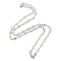 Stainless Steel Necklace Chain 304 Stainless Steel Chain bar chain original color Length Approx 20.5 Inch Sold By PC