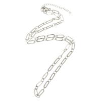 Stainless Steel Necklace Chain 304 Stainless Steel Chain oval chain original color Length Approx 20.5 Inch Sold By PC