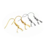Stainless Steel Hook Earwire 316 Stainless Steel Galvanic plating fashion jewelry & DIY & Unisex & machine polishing Sold By Bag