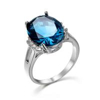 Cubic Zircon Brass Finger Ring platinum color plated fashion jewelry & Unisex & with cubic zirconia Sold By PC