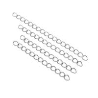 Stainless Steel Extender Chain 304 Stainless Steel machine polished fashion jewelry & DIY & Unisex original color Sold By Bag