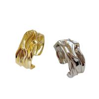 925 sterling zilver Manchet Finger Ring, plated, verstelbaar & voor vrouw, meer kleuren voor de keuze, 10x22mm, Maat:6, Verkocht door PC