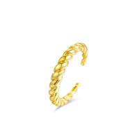 925 sterling zilver Manchet Finger Ring, plated, verstelbaar & voor vrouw, meer kleuren voor de keuze, 4x22mm, Maat:6, Verkocht door PC