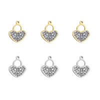 Zinc Alloy Rhinestone Pendants with Rhinestone Clay Pave plated Sold By Bag