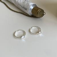 Cubic Zirconia micr3ofono pavimenta anillos de plata esterlina, Plata de ley 925, ajustable & micro arcilla de zirconia cúbica & para mujer, tamaño:6, Vendido por UD