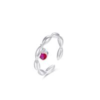925 Sterling Silver Cuff Finger Ring Heart adjustable & for woman silver color US Ring Sold By PC