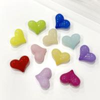 Gelee-Stil-Acryl-Perlen, Acryl, Herz, Spritzgießen, DIY, keine, 17x22mm, ca. 260PCs/Tasche, verkauft von Tasche