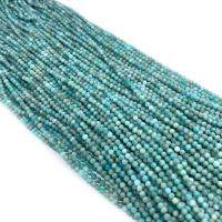 Amazonit Beads, Runde, du kan DIY & forskellig størrelse for valg & facetteret, blandede farver, Solgt Per Ca. 14.96 inch Strand
