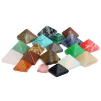 Cabochons Πολύτιμος λίθος, Φυσική πέτρα, Πυραμιδικός, διαφορετικά υλικά για την επιλογή & διαφορετικό μέγεθος για την επιλογή, περισσότερα χρώματα για την επιλογή, 10PCs/τσάντα, Sold Με τσάντα