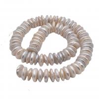 Mygtukas Kultūringas gėlavandenių perlų karoliukai, Gėlo vandens perlų, Pasidaryk pats, baltas, 12-13mm, Parduota už Apytiksliai 38 cm Strand