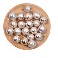 Colgantes de Perlas Freshwater, Perlas cultivadas de agua dulce, con metal, Blanco, 12-13mm, Vendido por UD
