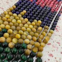 Tiger Eye Beads, Runde, poleret, du kan DIY, blandede farver, Solgt Per Ca. 38 cm Strand