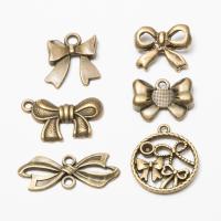 Zinc Alloy Bowknot Pendants antique bronze color plated vintage & DIY nickel lead & cadmium free Approx Sold By Bag