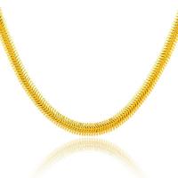 Cadeia de colar de ferro, Ficar, cromado de cor dourada, comprimento diferente para a escolha & unissex, dourado, níquel, chumbo e cádmio livre, 6mm, vendido por PC
