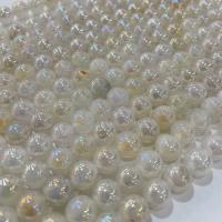 Natürliche Crackle Achat Perlen, Flachen Achat, rund, plattiert, DIY, gemischte Farben, verkauft per ca. 38 cm Strang